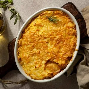 Картофельная запеканка с домашним сыром